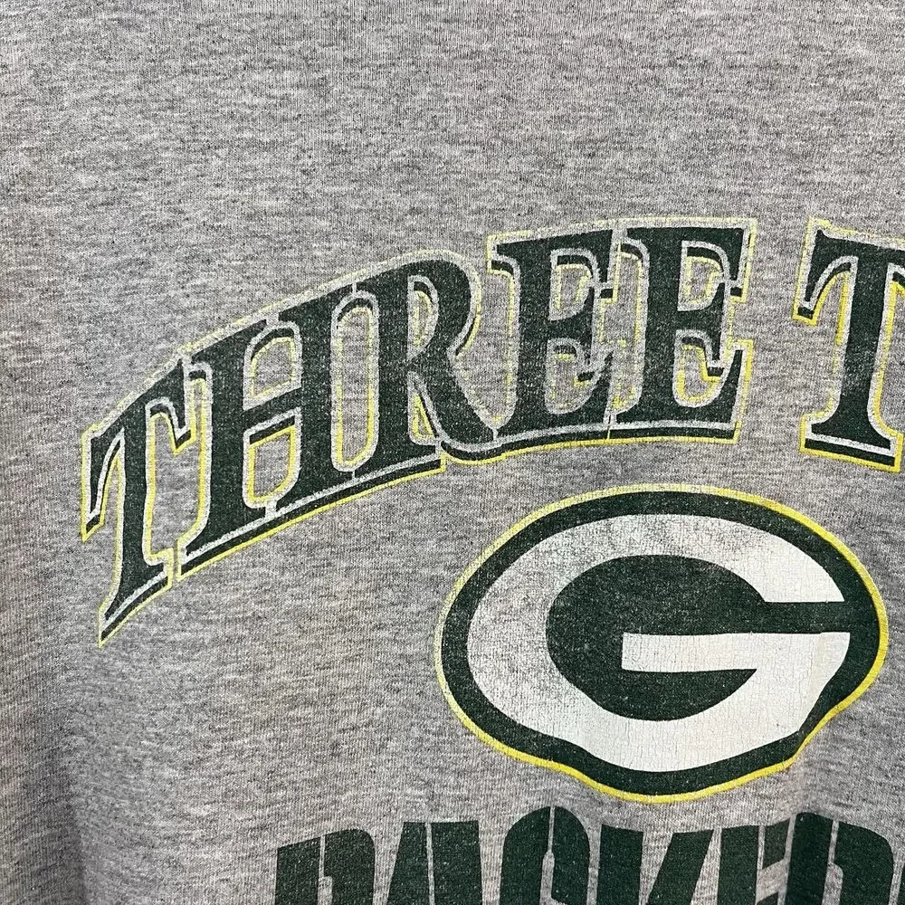 Vintage NFL Green Bay Packers Super Bowl Champions Longsleeve Shirt Size Large - Picture 4 of 7